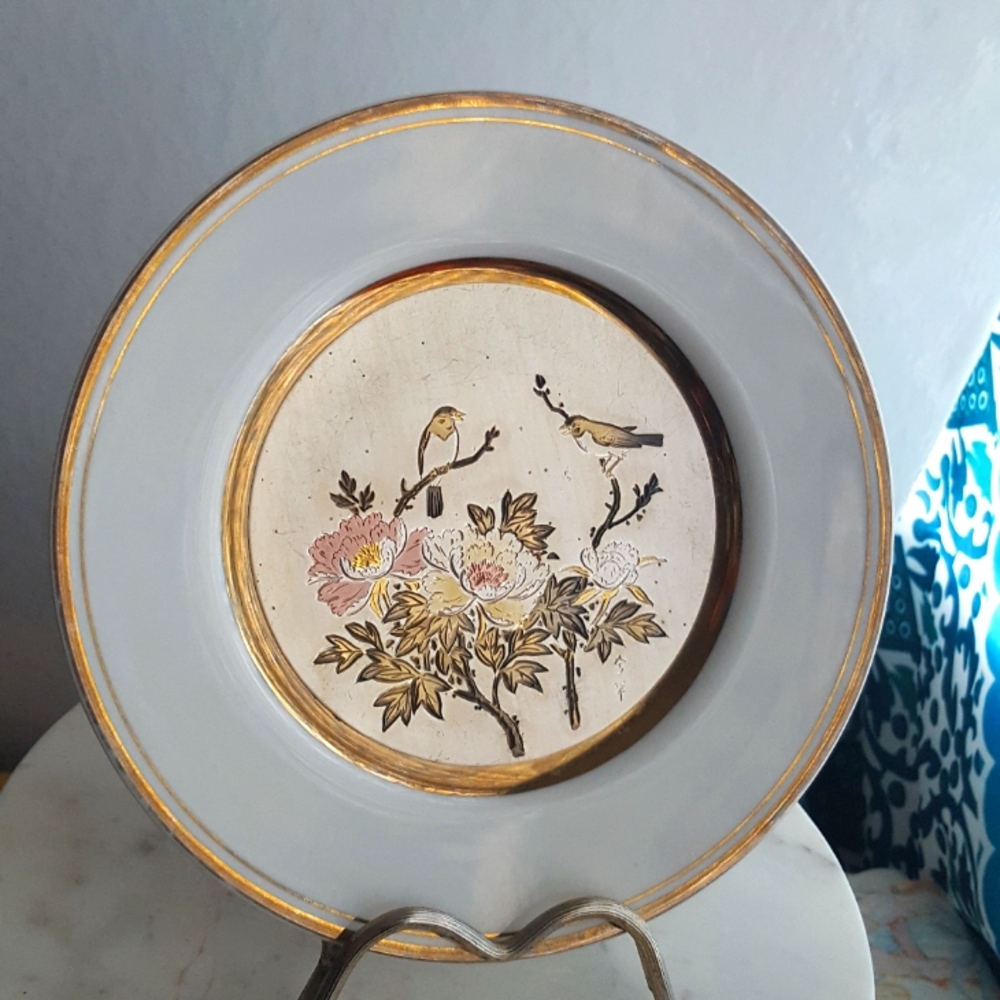 🌙Vintage Chokin Art Collection 14kt Plate Decor